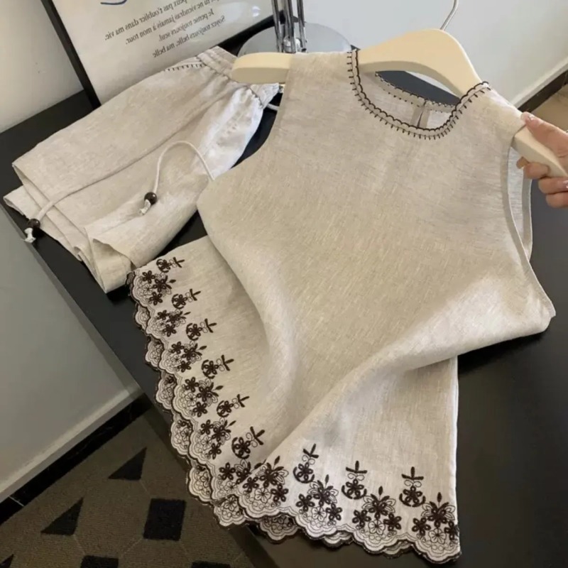 Embroidery Simple - بسيطة نمط المال القديم القطن والكتان