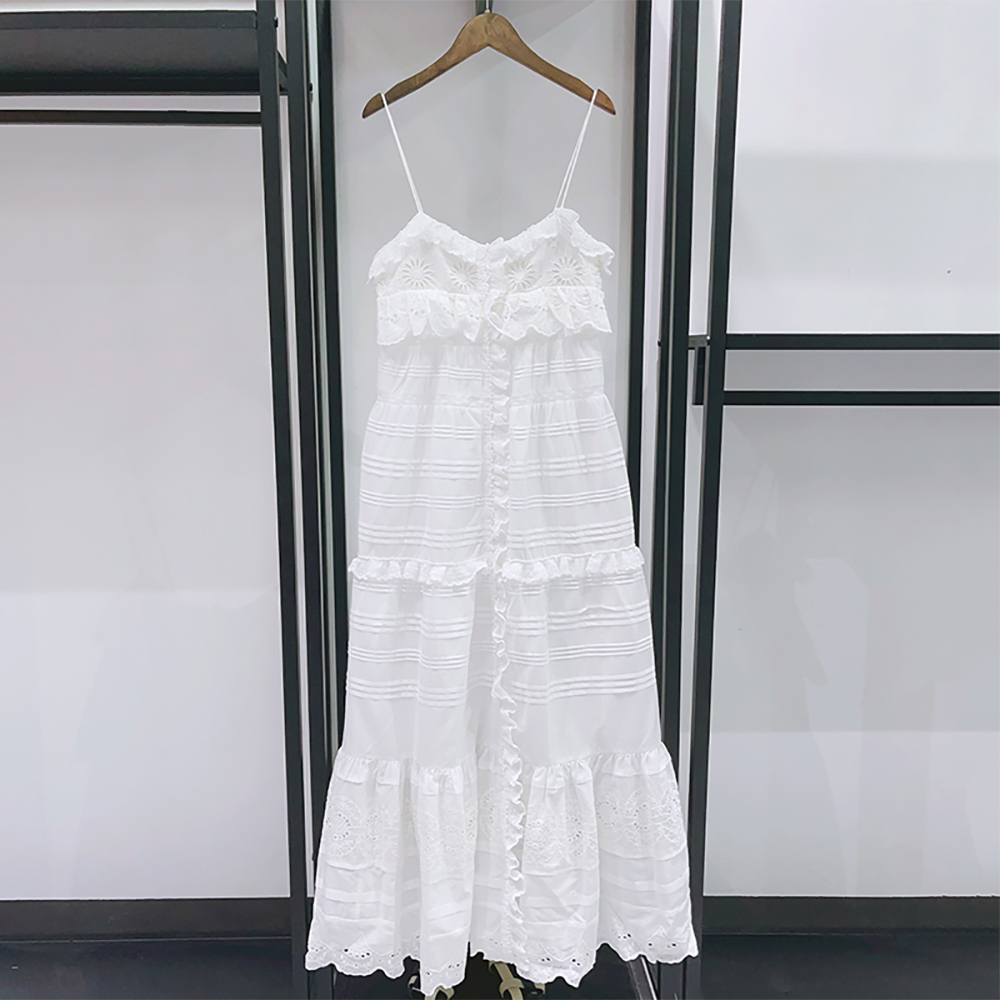 Embroidery Eyelet - فستان ماكسي نسائي صيفي 2026 من