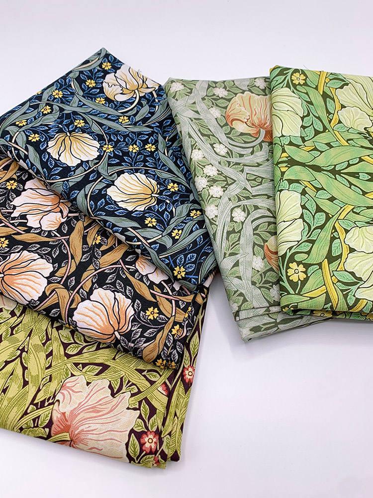 Embroidery Pashmina - قماش قطني ويليام موريس ماجبي، قماش