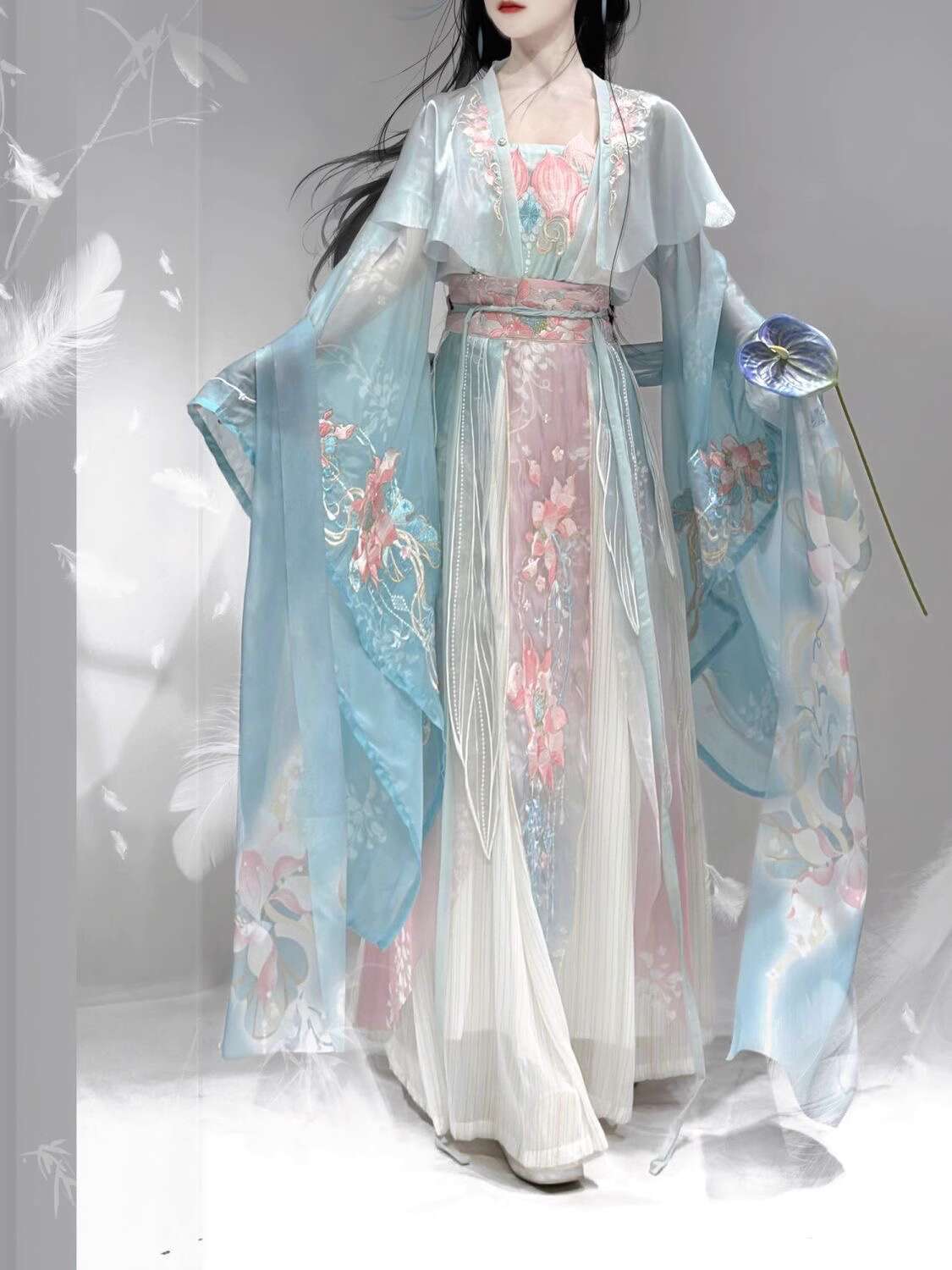 Embroidery Skirt - جديد Hanfu Wei Jinfeng الصناعة الثقيلة