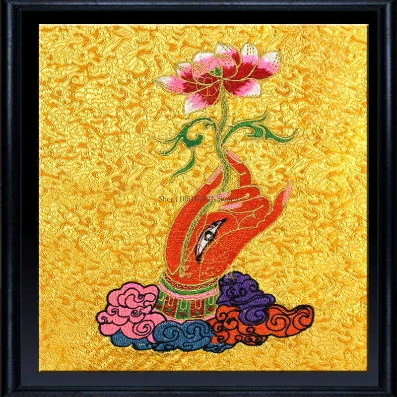 غطاء سوترا من قماش الساتان الم - مراجعة Embroidery Cloth وسعره