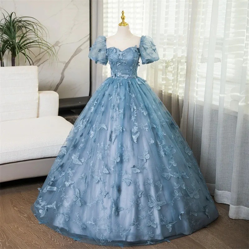 فستان سهرة نسائي جديد 2026 بال - مراجعة Embroidery Skirt وسعره