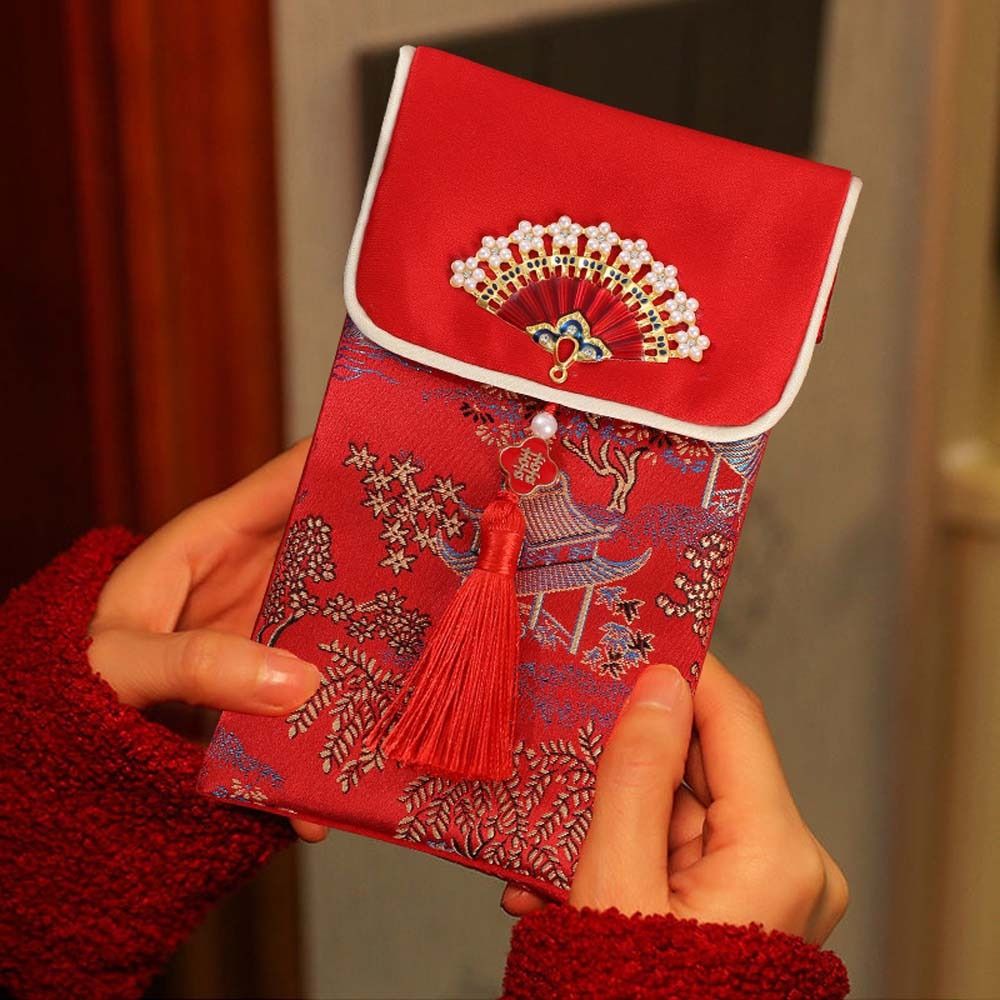 مظروف هونغ باو أحمر من قماش ال - مراجعة Embroidery Cloth وسعره