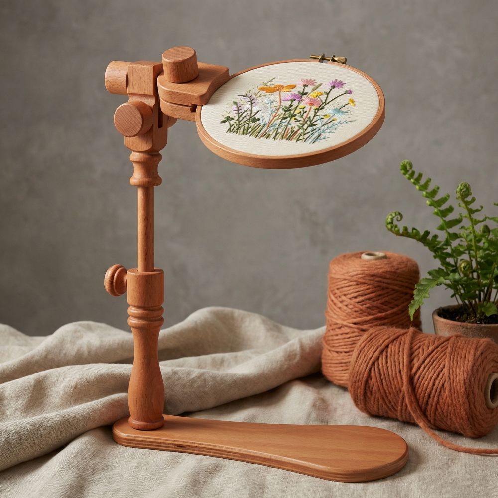 حامل تطريز محمول احترافي، حامل - مراجعة Embroidery Hoop Stand وسعره