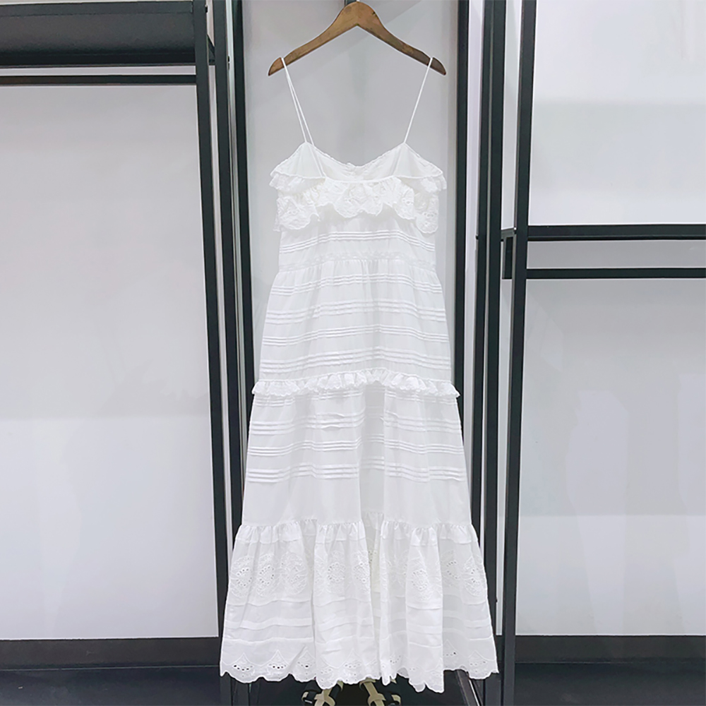 فستان ماكسي نسائي صيفي 2026 من - مراجعة Embroidery Eyelet وسعره