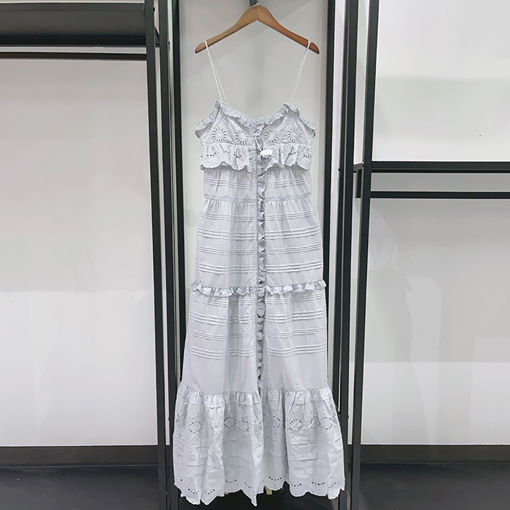 فستان ماكسي نسائي صيفي 2026 من - مراجعة Embroidery Eyelet وسعره