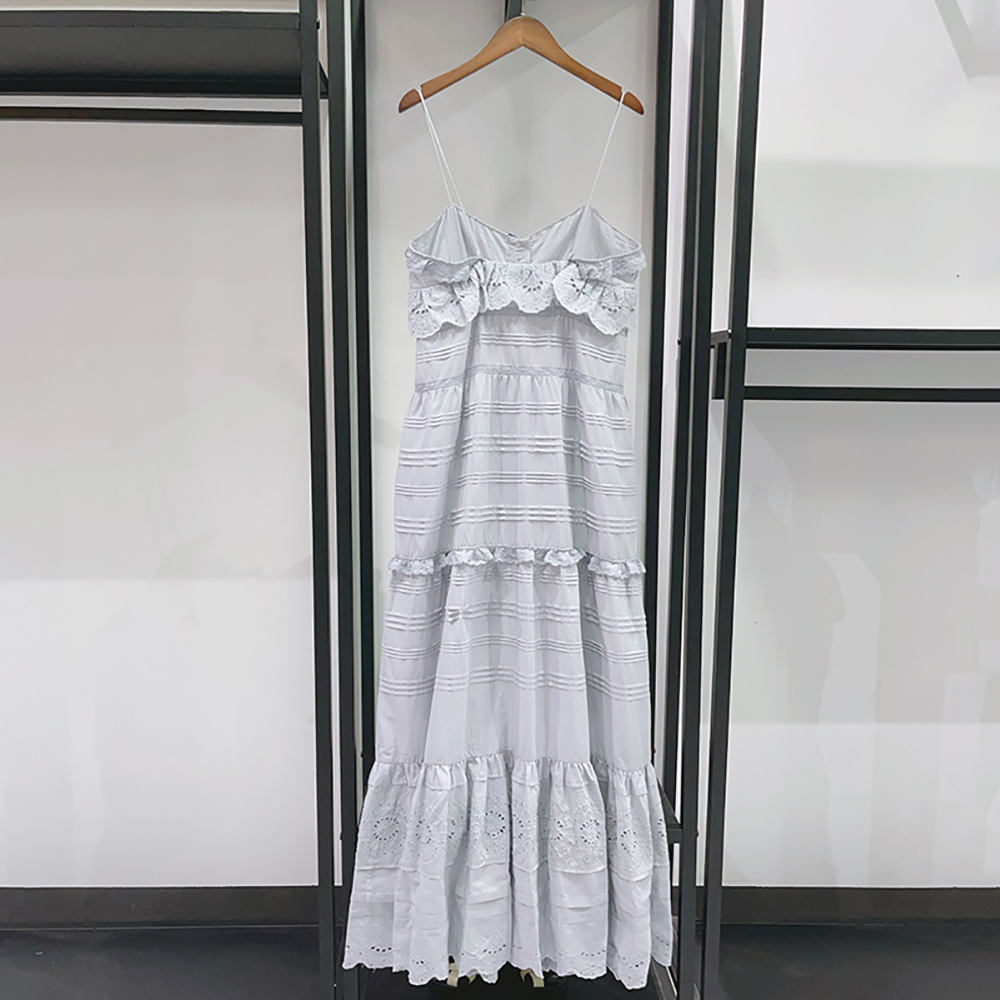 فستان ماكسي نسائي صيفي 2026 من - مراجعة Embroidery Eyelet وسعره