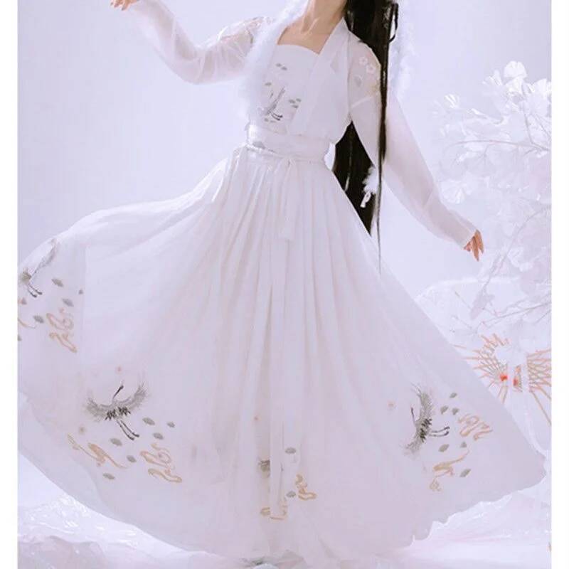 الصينية القديمة Hanfu المرأة ا - مراجعة Embroidery Skirt وسعره
