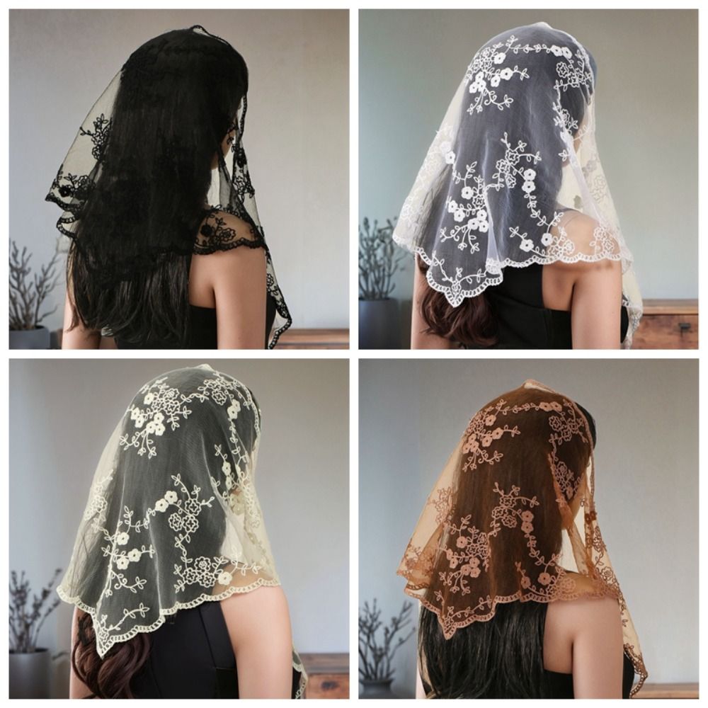 وشاح دانتيل جديد بتصميم مفرغ ب - مراجعة Embroidery Pashmina وسعره