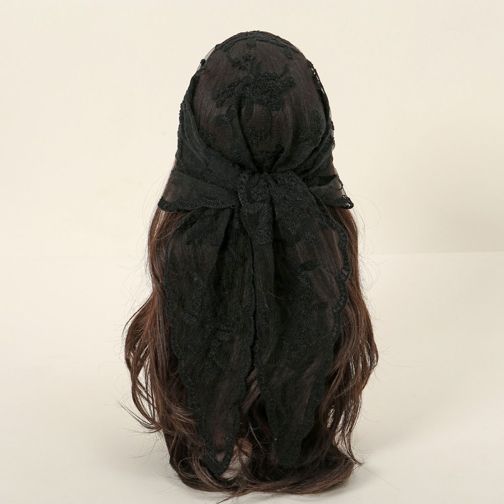 وشاح دانتيل جديد بتصميم مفرغ ب - مراجعة Embroidery Pashmina وسعره