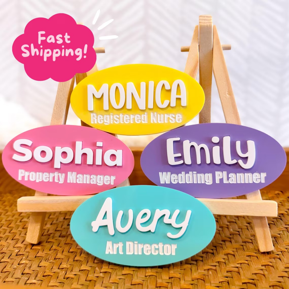 دبوس زينة مخصص بالاسم مع اختيا - مراجعة Embroidery Names وسعره