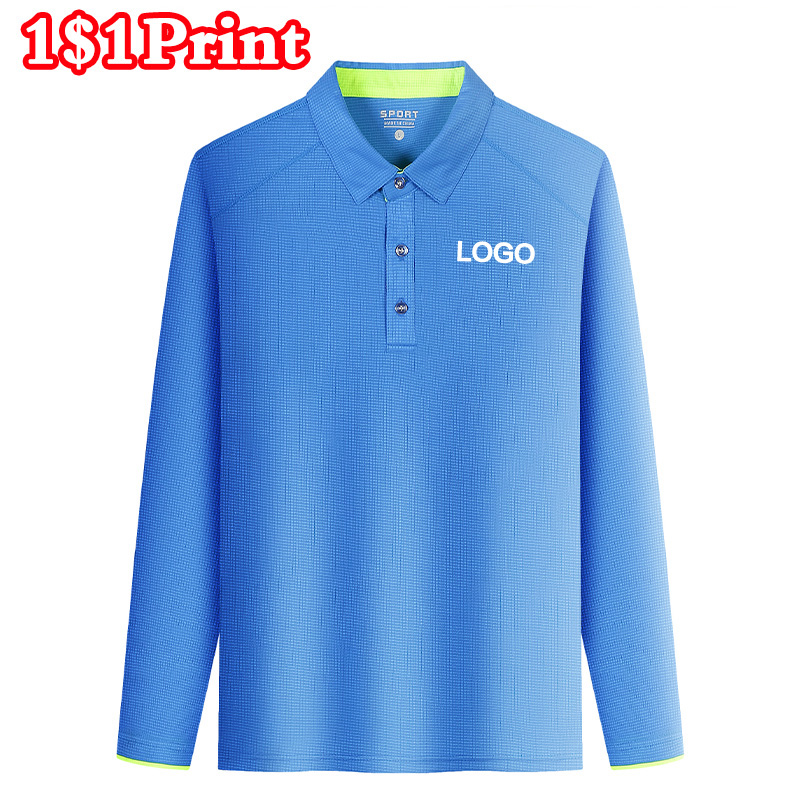 قميص بولو رياضي بأكمام طويلة م - مراجعة Embroidery Logo وسعره