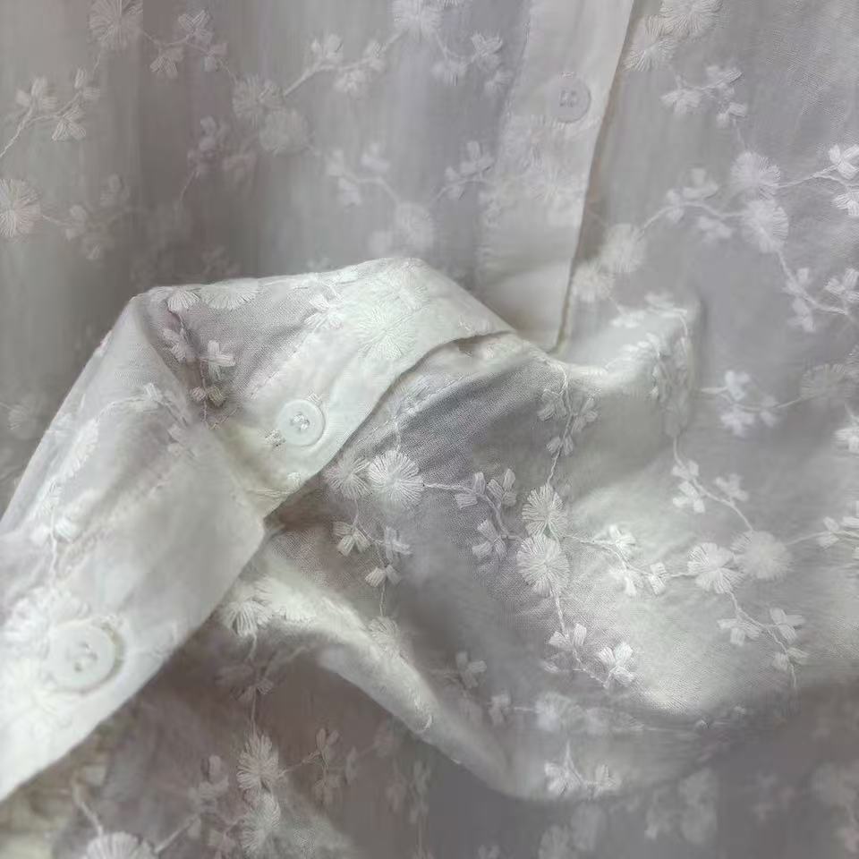 بلوزة نسائية مطرزة بالدانتيل ل - مراجعة Embroidery Eyelet وسعره
