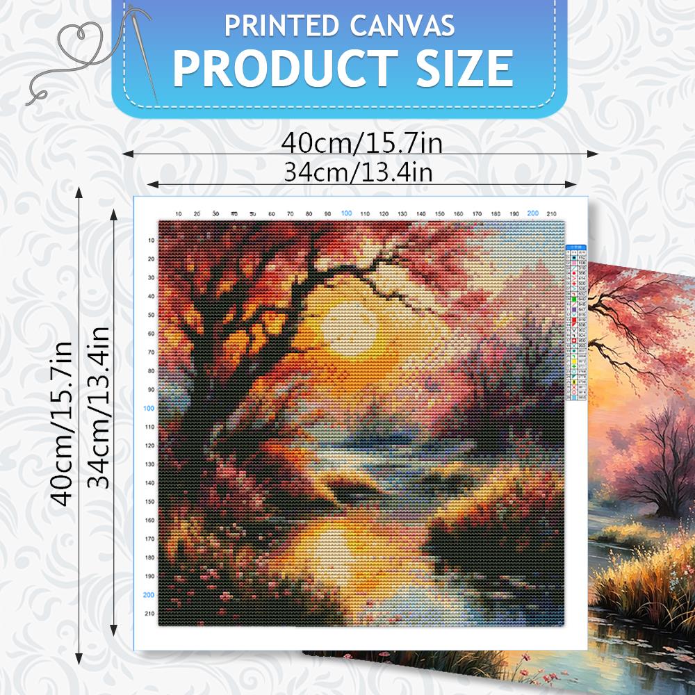 مجموعة تطريز HUACAN 11CT بتصمي - مراجعة Embroidery Guide Paper وسعره