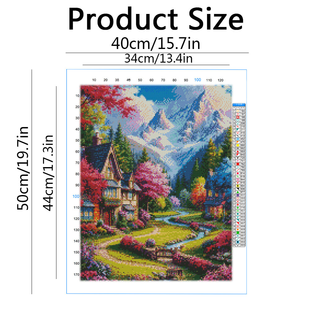 طقم تطريز جديد: منظر طبيعي للم - مراجعة Embroidery Guide Paper وسعره