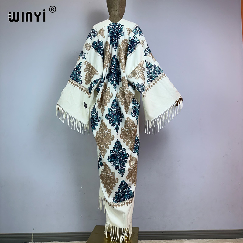 WINYI الشتاء النساء شرابة البا - مراجعة Embroidery Pashmina وسعره