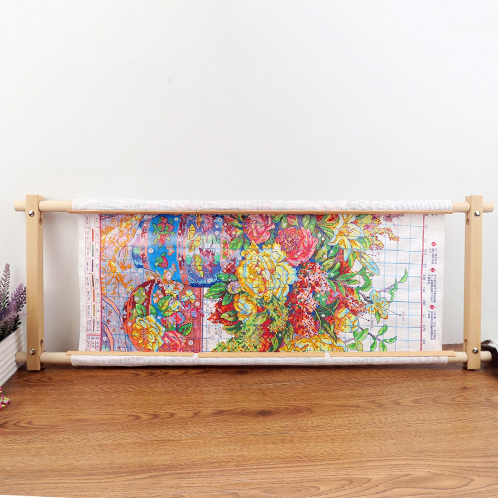 إطار تطريز من خشب الزان مصقول  - مراجعة Embroidery Hoop Stand وسعره