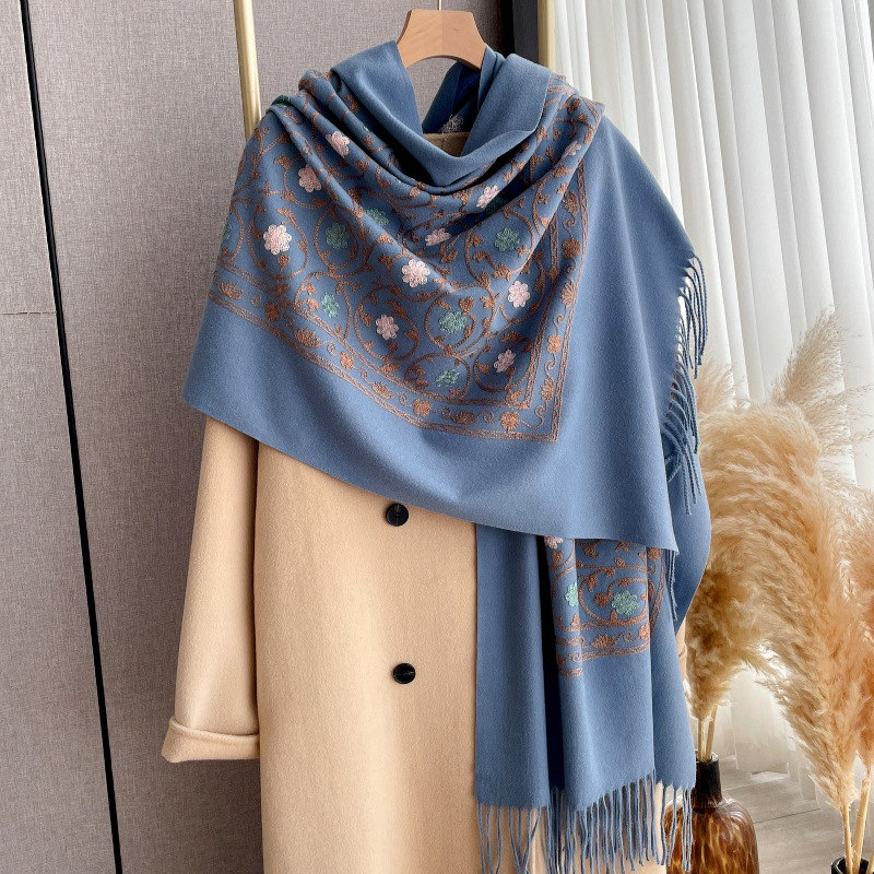وشاح كشمير مطرز جديد لعام 2025 - مراجعة Embroidery Pashmina وسعره
