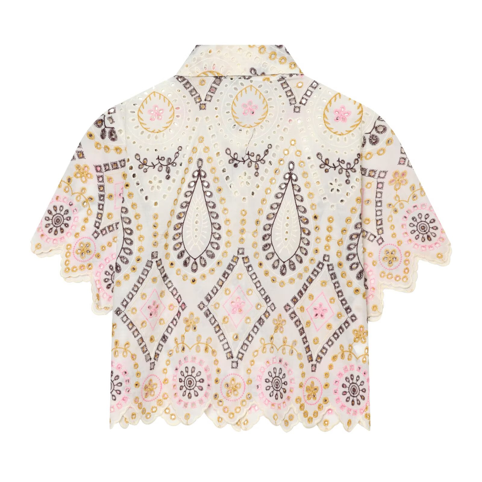 بلوزة نسائية أنيقة من PRINTKAO - مراجعة Embroidery Eyelet وسعره