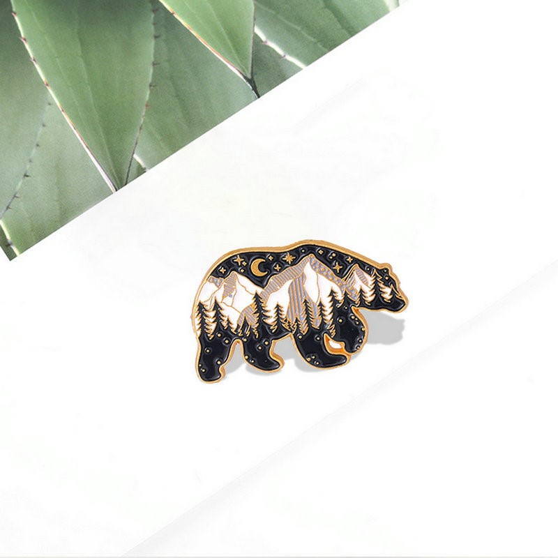 ماما بابا الدب المينا دبابيس م - مراجعة Embroidery Logo وسعره