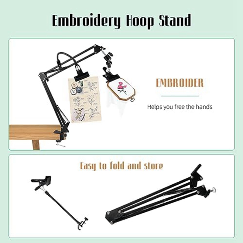 حامل إطار التطريز: حامل معدني  - مراجعة Embroidery Hoop Stand وسعره