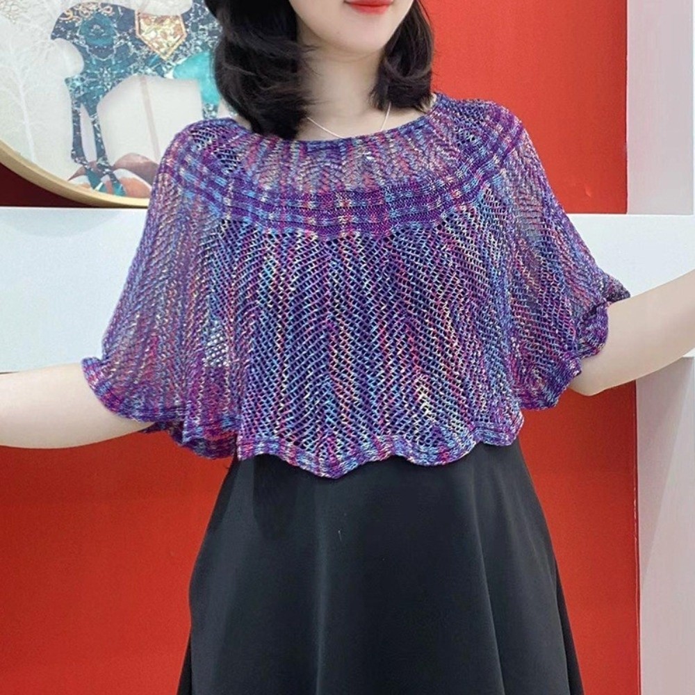شال كروشيه بتصميم بولوفر، ببرو - مراجعة Embroidery Simple وسعره
