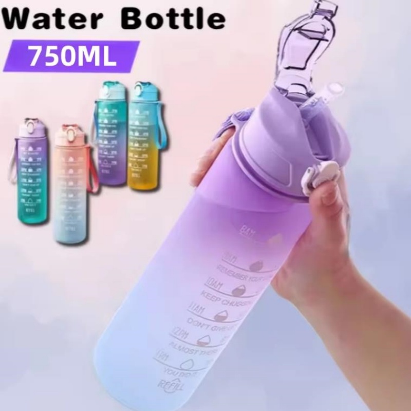 زجاجة مياه رياضية سعة 750 مل م - مراجعة Embroidery Water وسعره