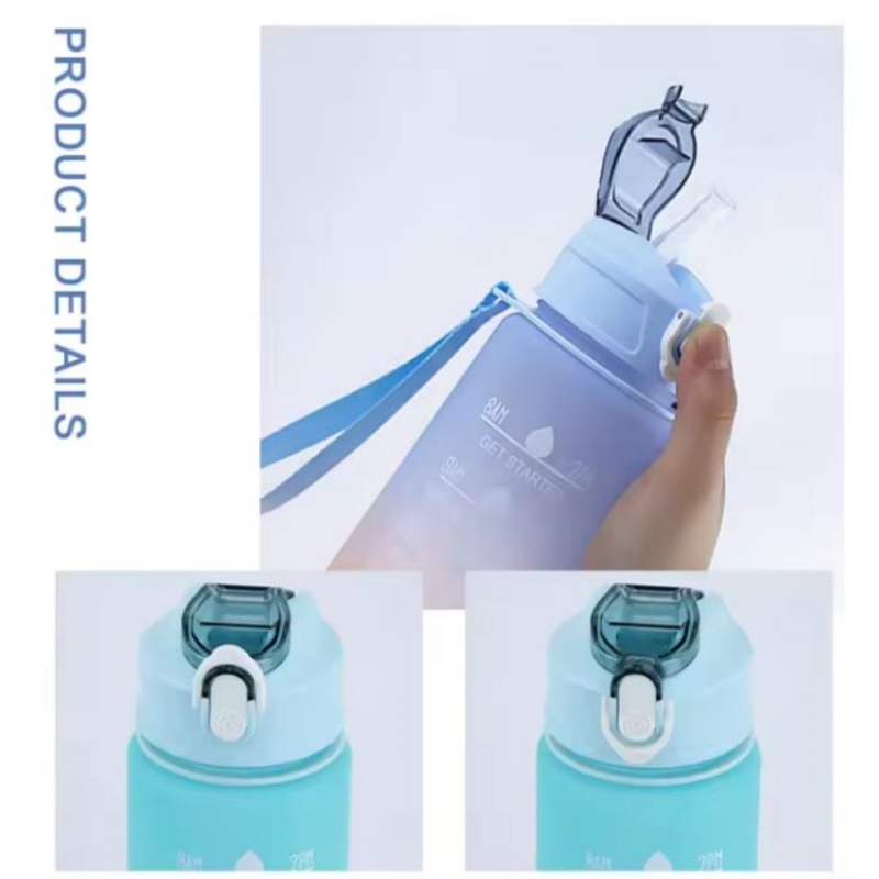 زجاجة مياه رياضية سعة 750 مل م - مراجعة Embroidery Water وسعره