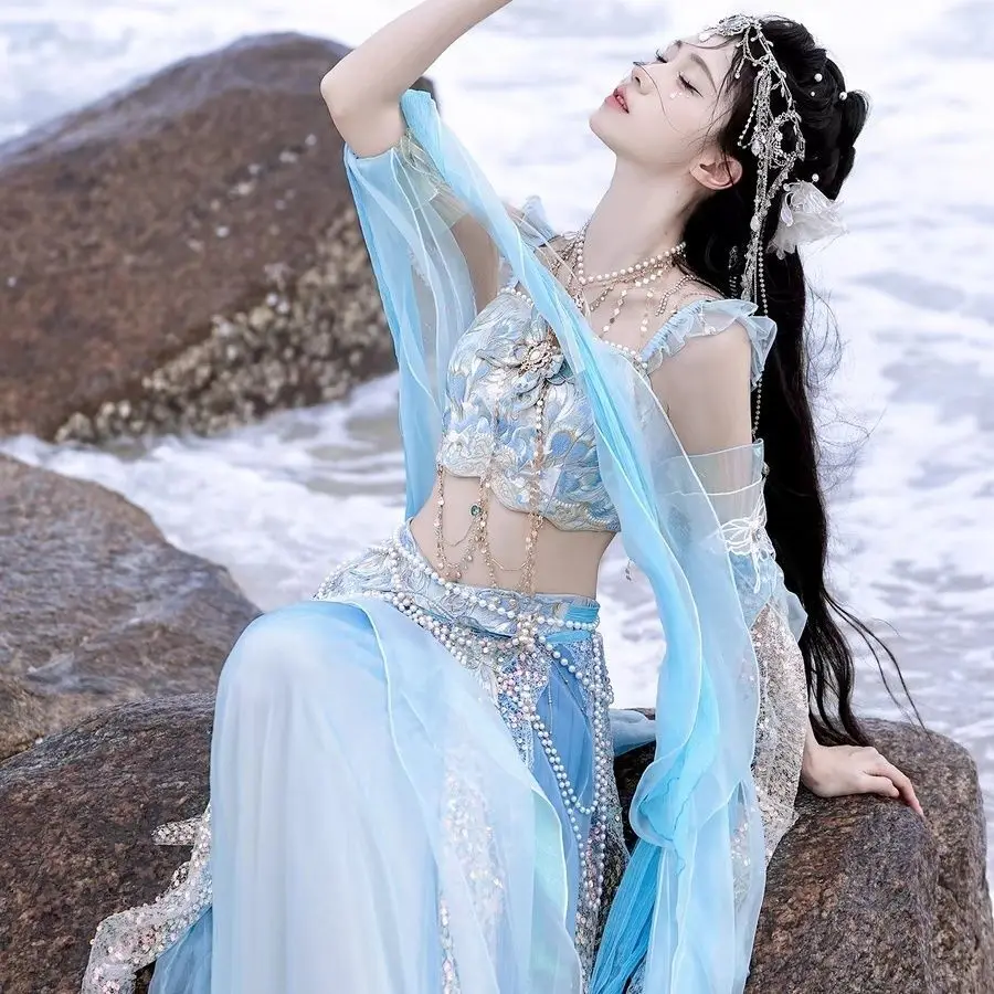 فستان هانفو أنيق جديد بتصميم م - مراجعة Embroidery Style وسعره