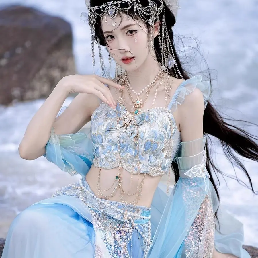 فستان هانفو أنيق جديد بتصميم م - مراجعة Embroidery Style وسعره