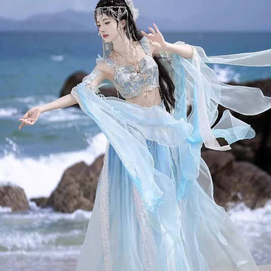 فستان هانفو أنيق جديد بتصميم م - مراجعة Embroidery Style وسعره