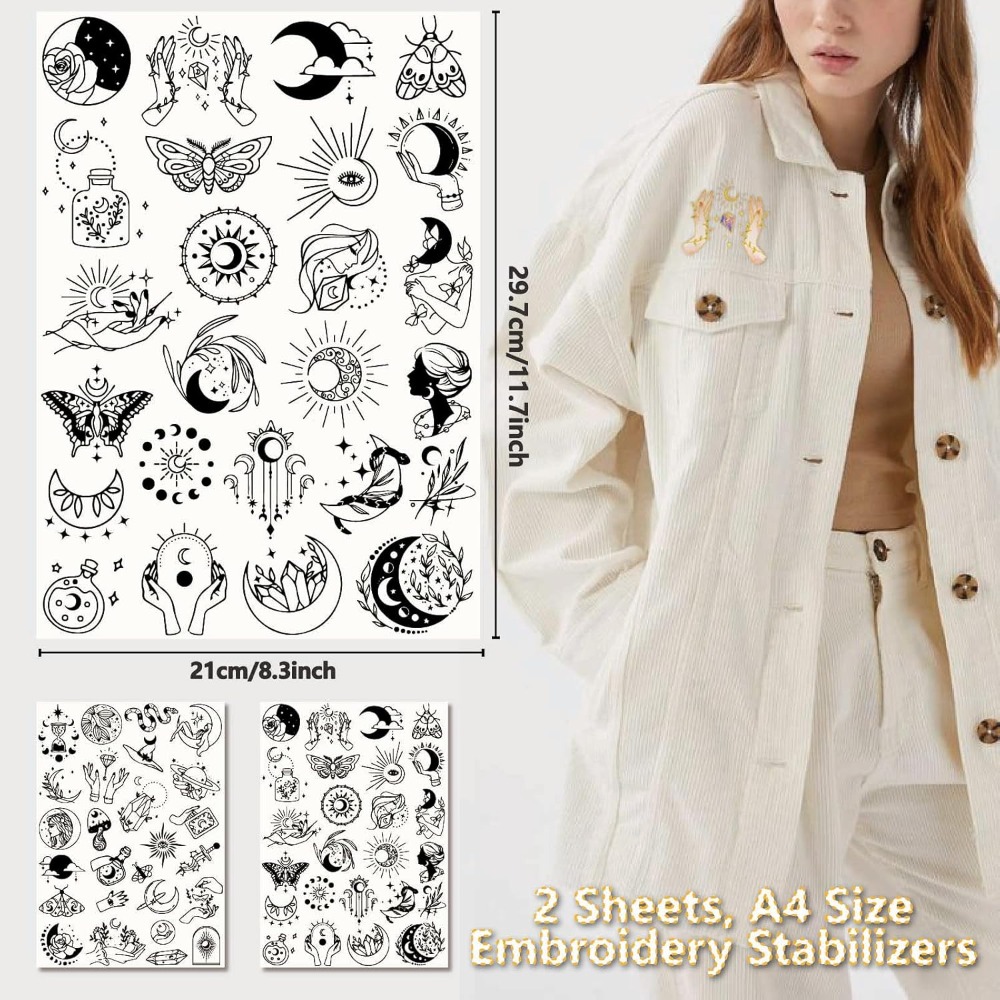 51 قطعة بوهو القمر الشمس للذوب - مراجعة Embroidery Water وسعره