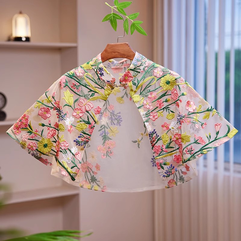 شال نسائي صيفي جديد بتطريز زهو - مراجعة Embroidery Pashmina وسعره